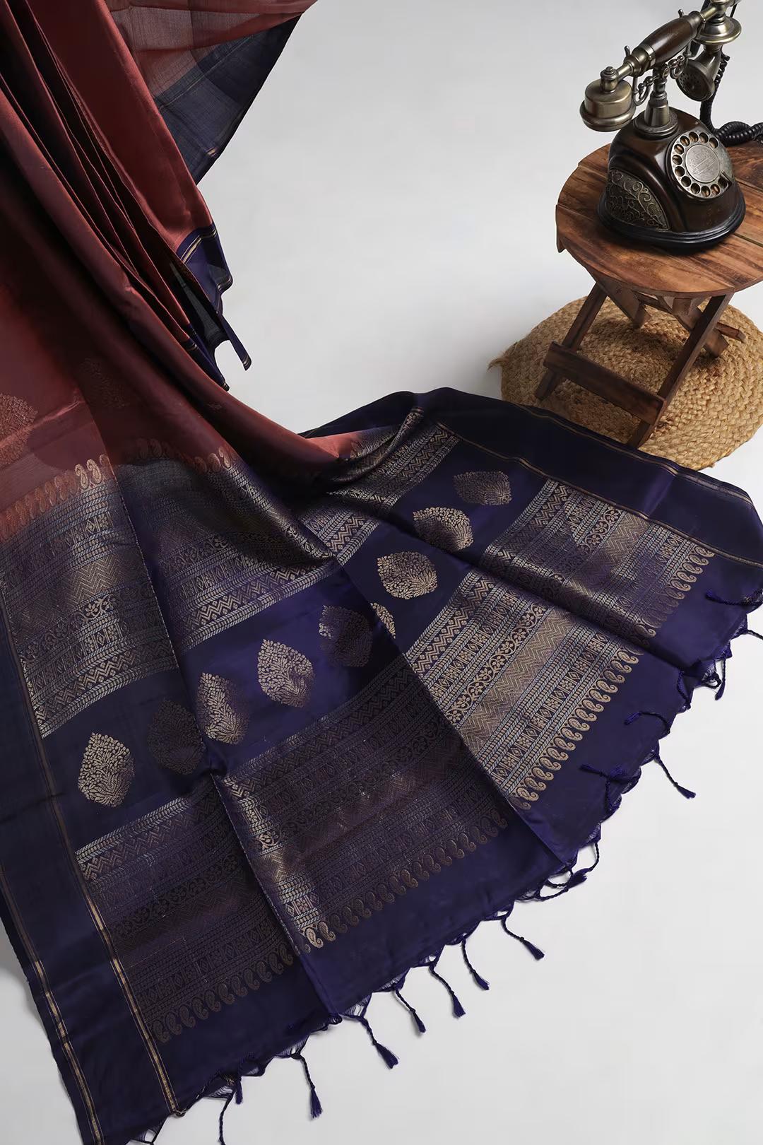 Handloom Maheshwari Silk Saree
